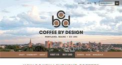 Desktop Screenshot of coffeebydesign.com
